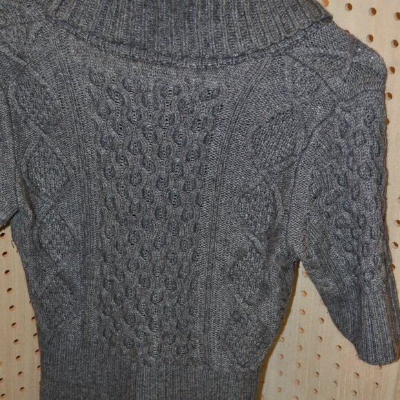 ANN TAYLOR LOFT GRAY SWEATER DRESS SIZE XS - Picture 6 of 7